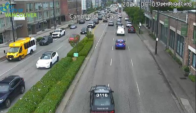 Cambie St and W 2nd Ave - East intersection - East