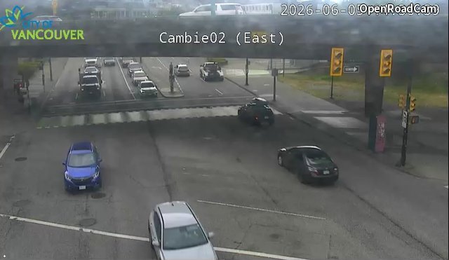 Cambie St and W 2nd Ave - East intersection - West