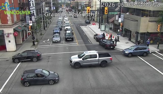 Granville St and W 12th Ave - North