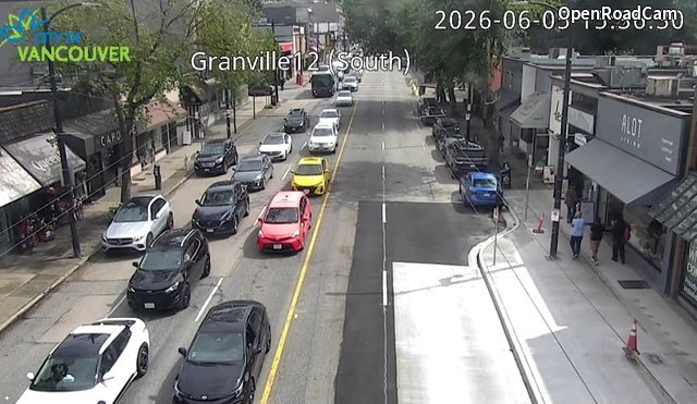 Granville St and W 12th Ave - South