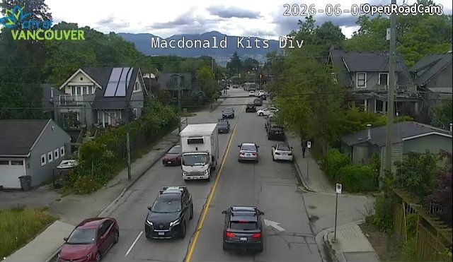 Macdonald St and Kitsilano Diversion - North