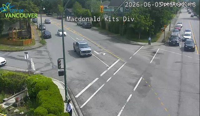 Macdonald St and Kitsilano Diversion - East