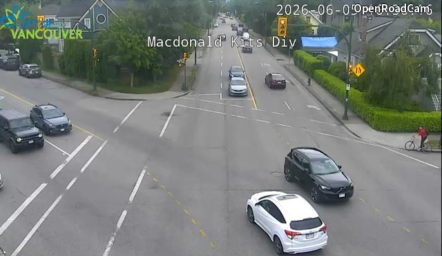Macdonald St and Kitsilano Diversion - South