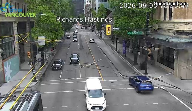 Richards St and W Hastings St. - West