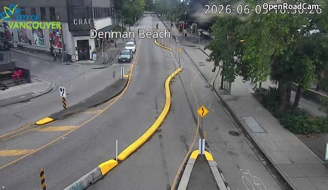 Denman St and Beach Ave - East