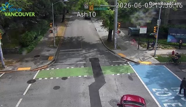 Ash St and W 10th Ave - South