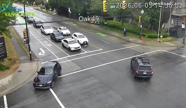 Oak St and W 49th Ave - East