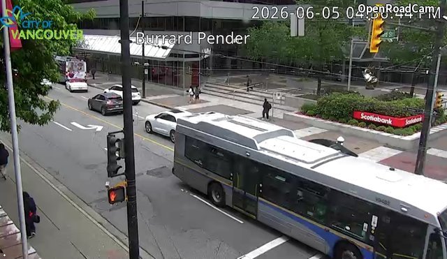 Burrard St and W Pender St - East