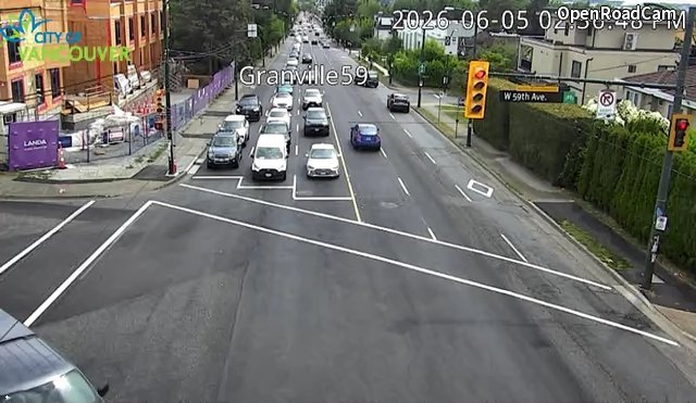 Granville St and W 59th Ave - South