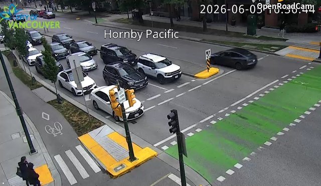 Hornby St and Pacific St - East