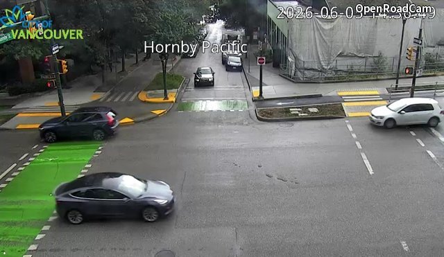 Hornby St and Pacific St - South
