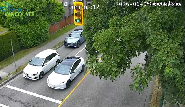 Burrard St and W 12th Ave - North