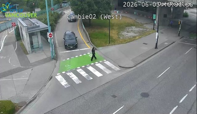 Cambie St and W 2nd Ave - West intersection - North