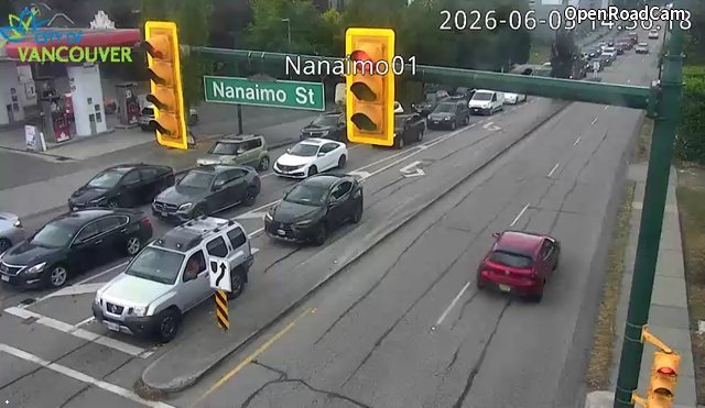 Nanaimo St and E 1st Ave - West