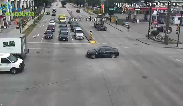 Fraser St and SE Marine Dr - East