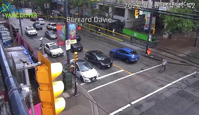 Burrard Street and Davie Street - East