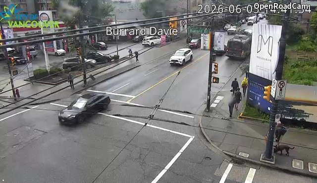 Burrard Street and Davie Street - West