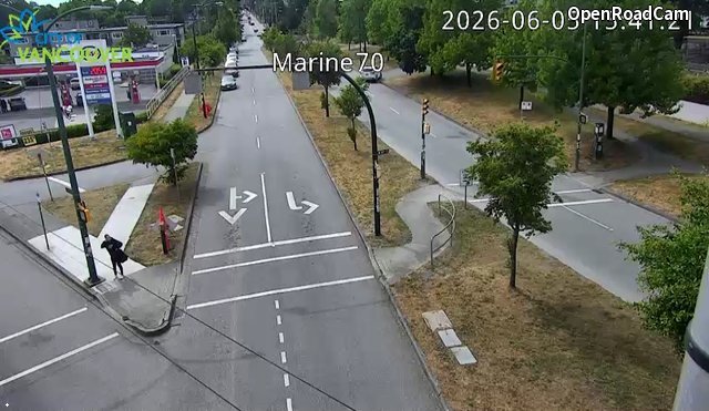 SW Marine Drive and W 70th Ave - West