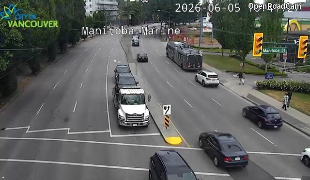 Manitoba St and Marine Dr - East