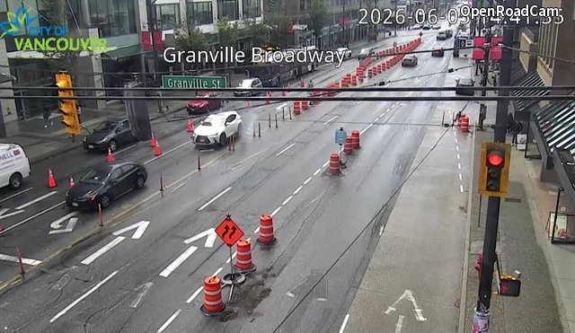 Granville St and W Broadway Ave - West