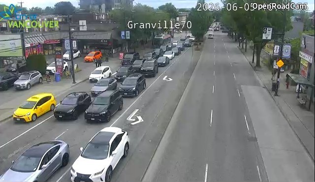 Granville St and W 70th Ave - South