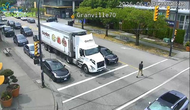 Granville St and W 70th Ave - West