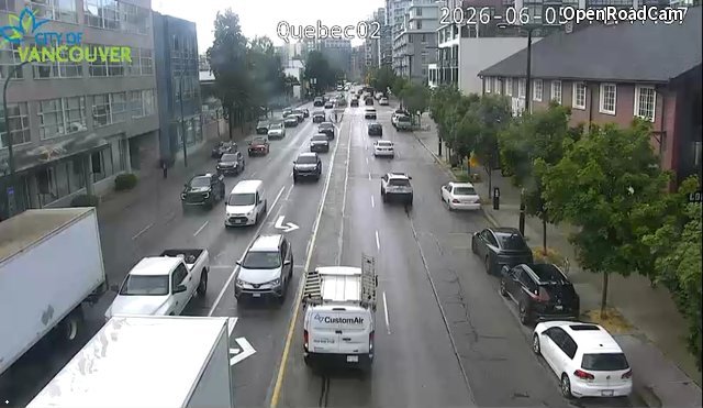 Quebec St and E 2nd Ave - West