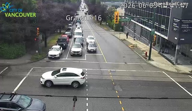 Granville St and W 16th Ave - West