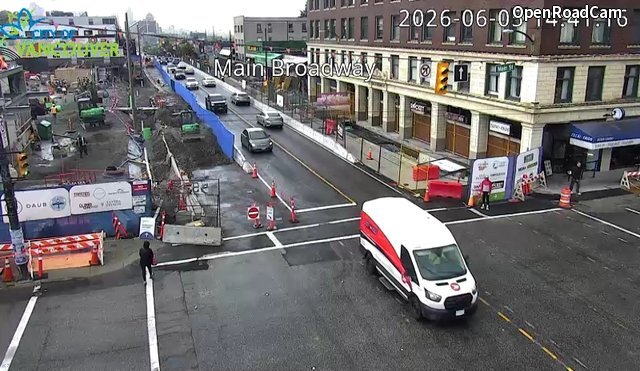 Main St and E Broadway - West