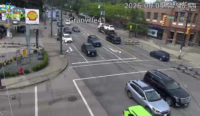 Granville St and W 41st Ave - North