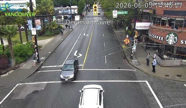 Denman St and Davie St - North