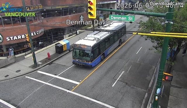 Denman St and Davie St - East