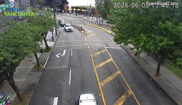 Denman St and Davie St - South