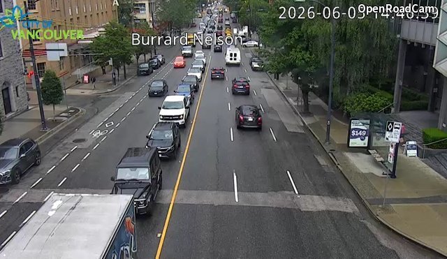 Burrard St and Nelson St - North