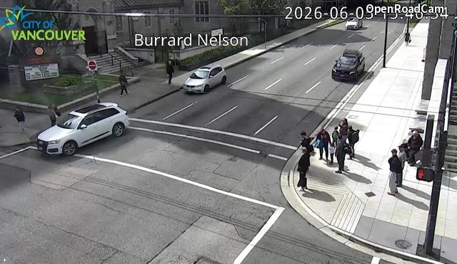 Burrard St and Nelson St - West