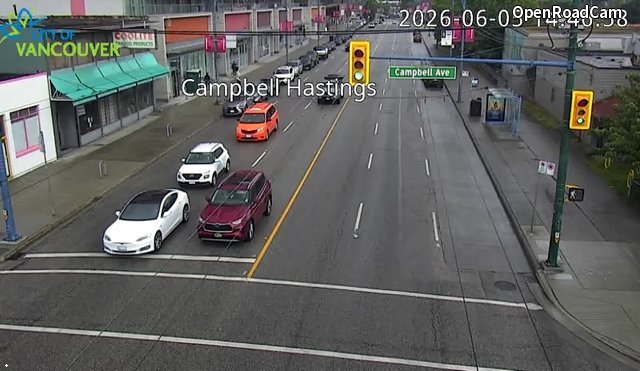 Campbell Ave and E Hastings St - East
